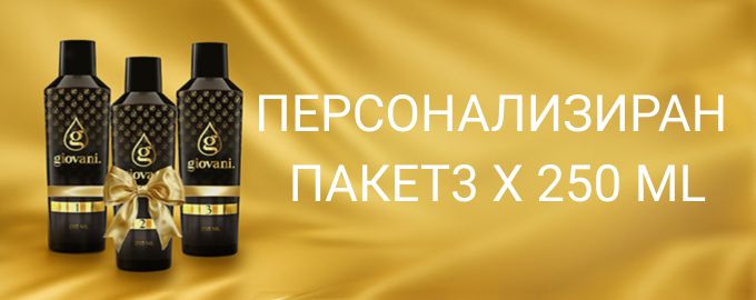 Персонализиран пакет 3 x 250 ml
